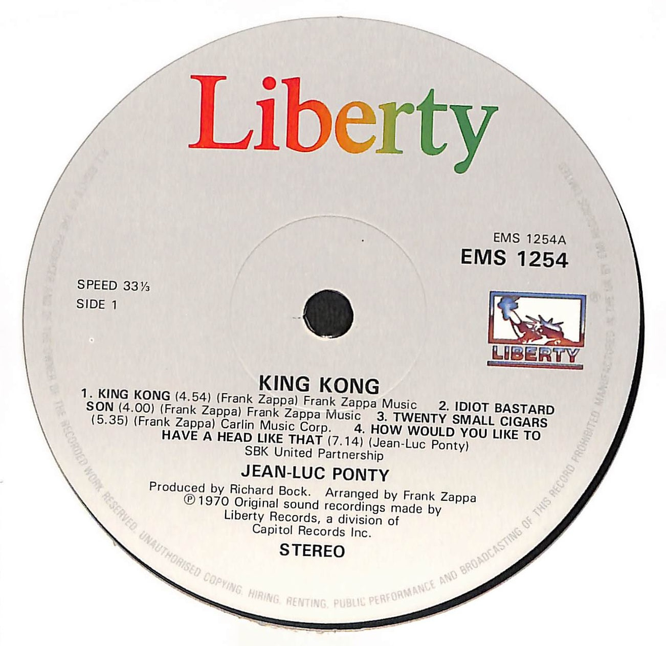 King Kong: Jean-Luc Ponty Plays The Music Of Frank Zappa