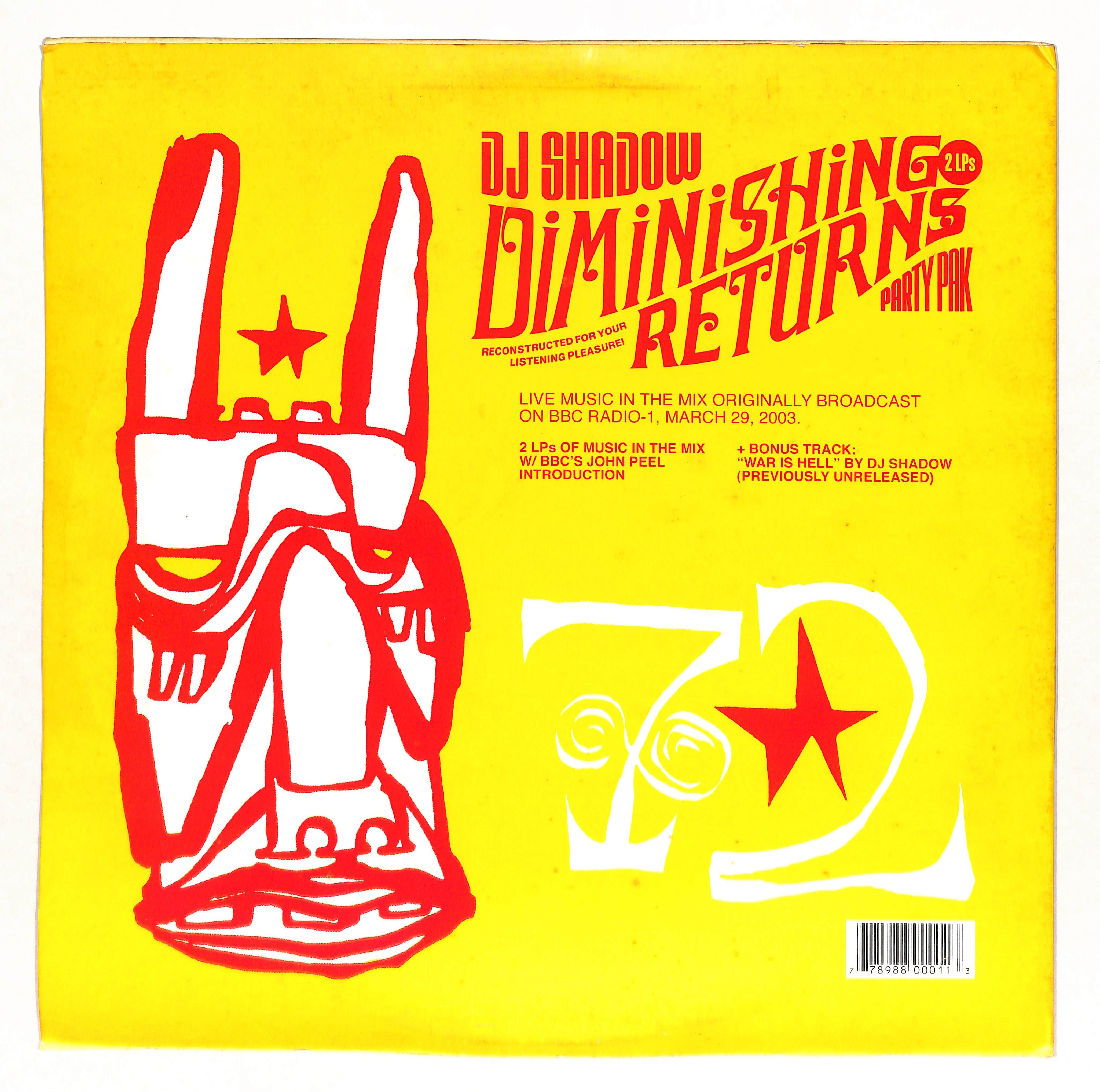 DJ Shadow Diminishing Returns Party Pak