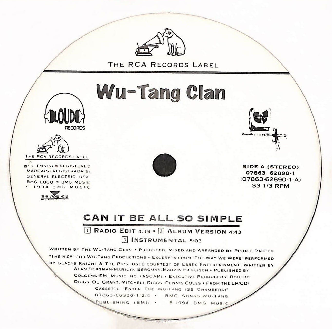 Can It Be All So Simple / Wu-Tang Clan Ain't Nuthing Ta F' Wit Can It Be All So Simple / Wu-Tang Clan Ain't Nuthing Ta F' Wit