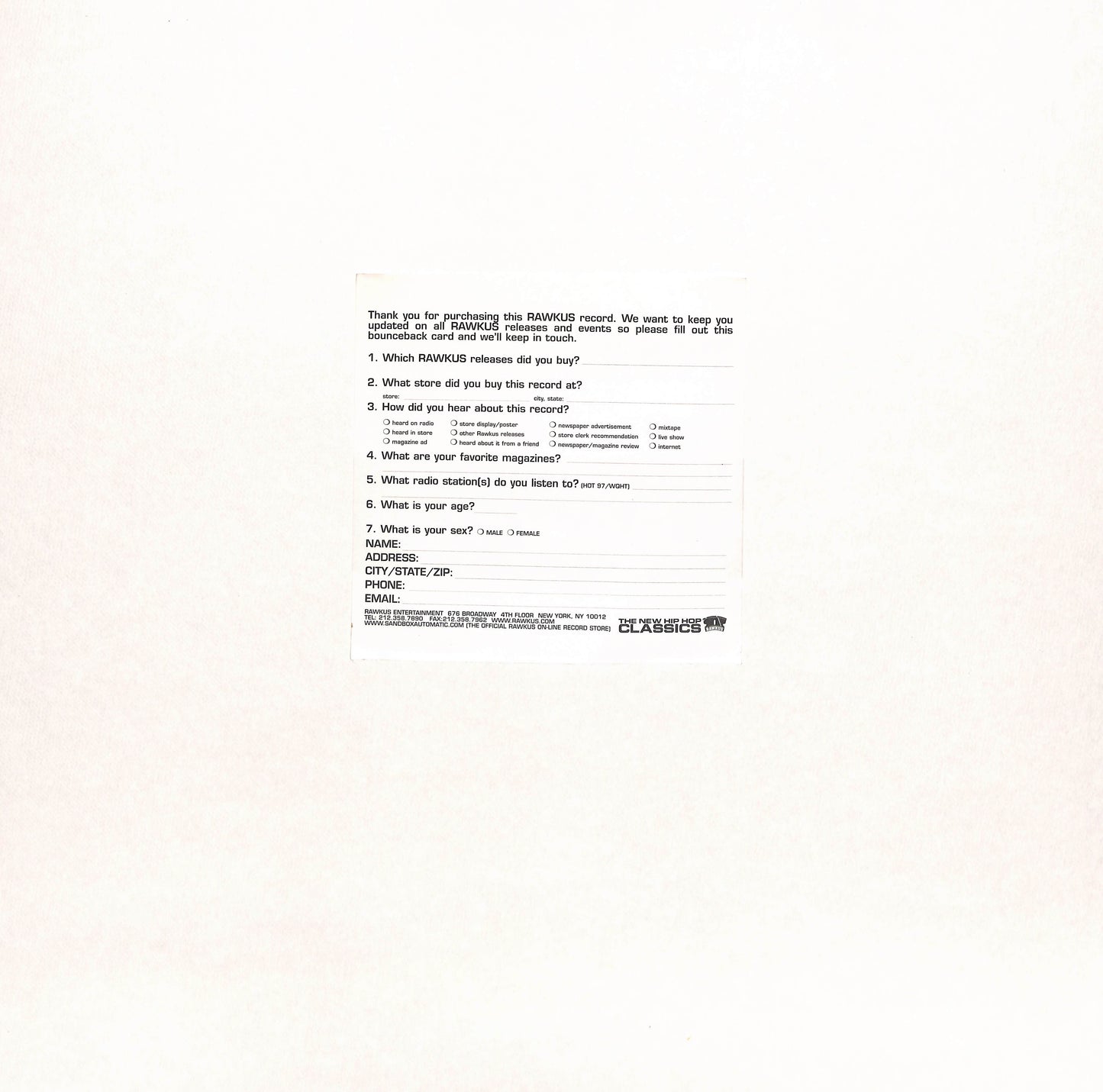 Black On Both Sides (Instrumentals)