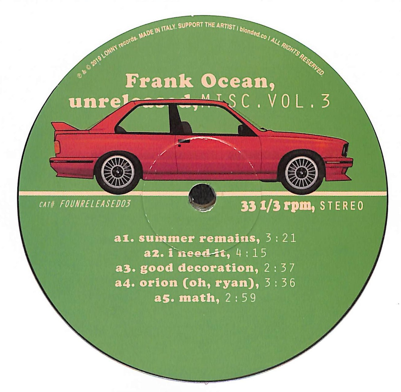 Unreleased, Misc.Vol.3