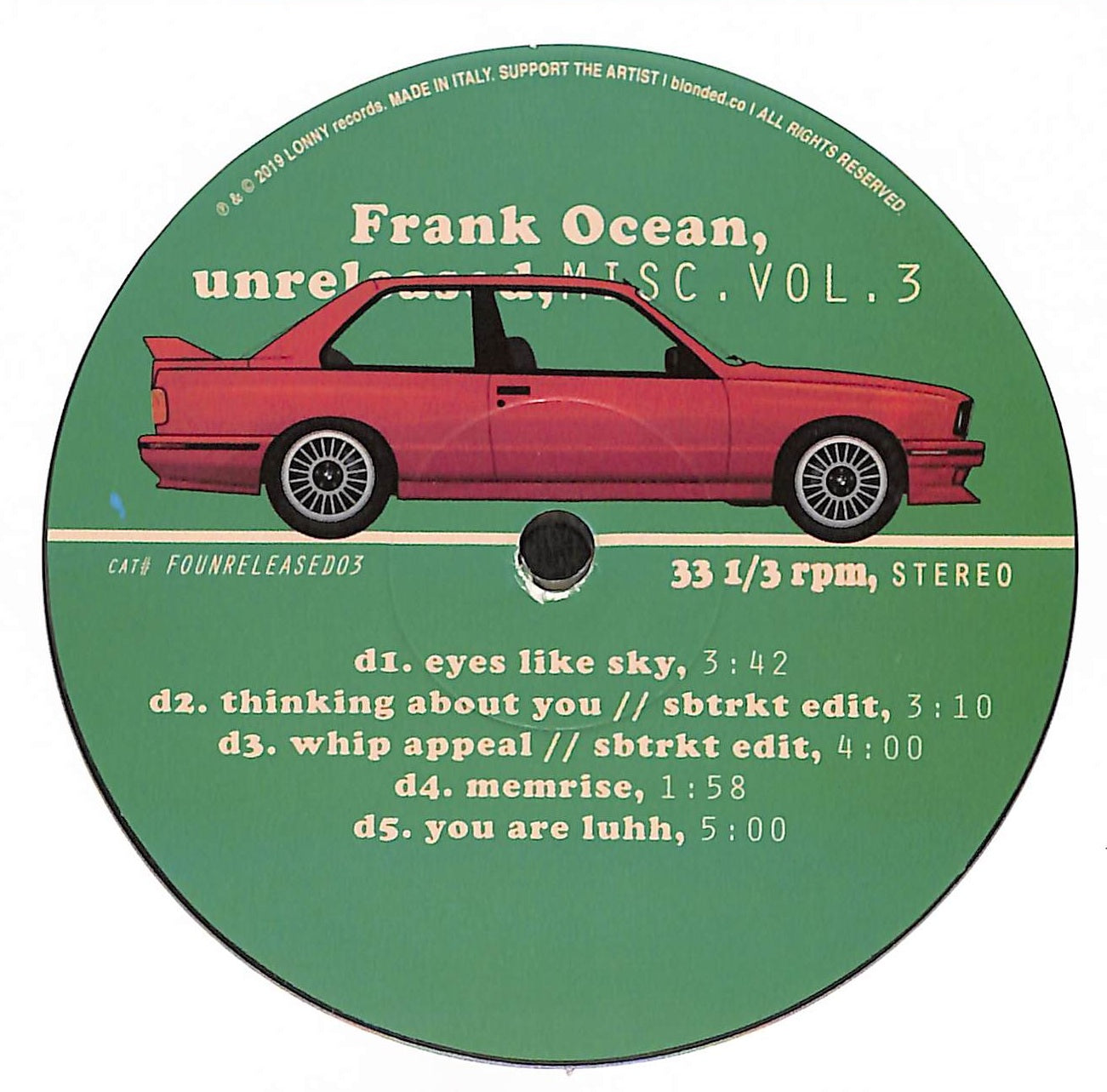 Unreleased, Misc.Vol.3