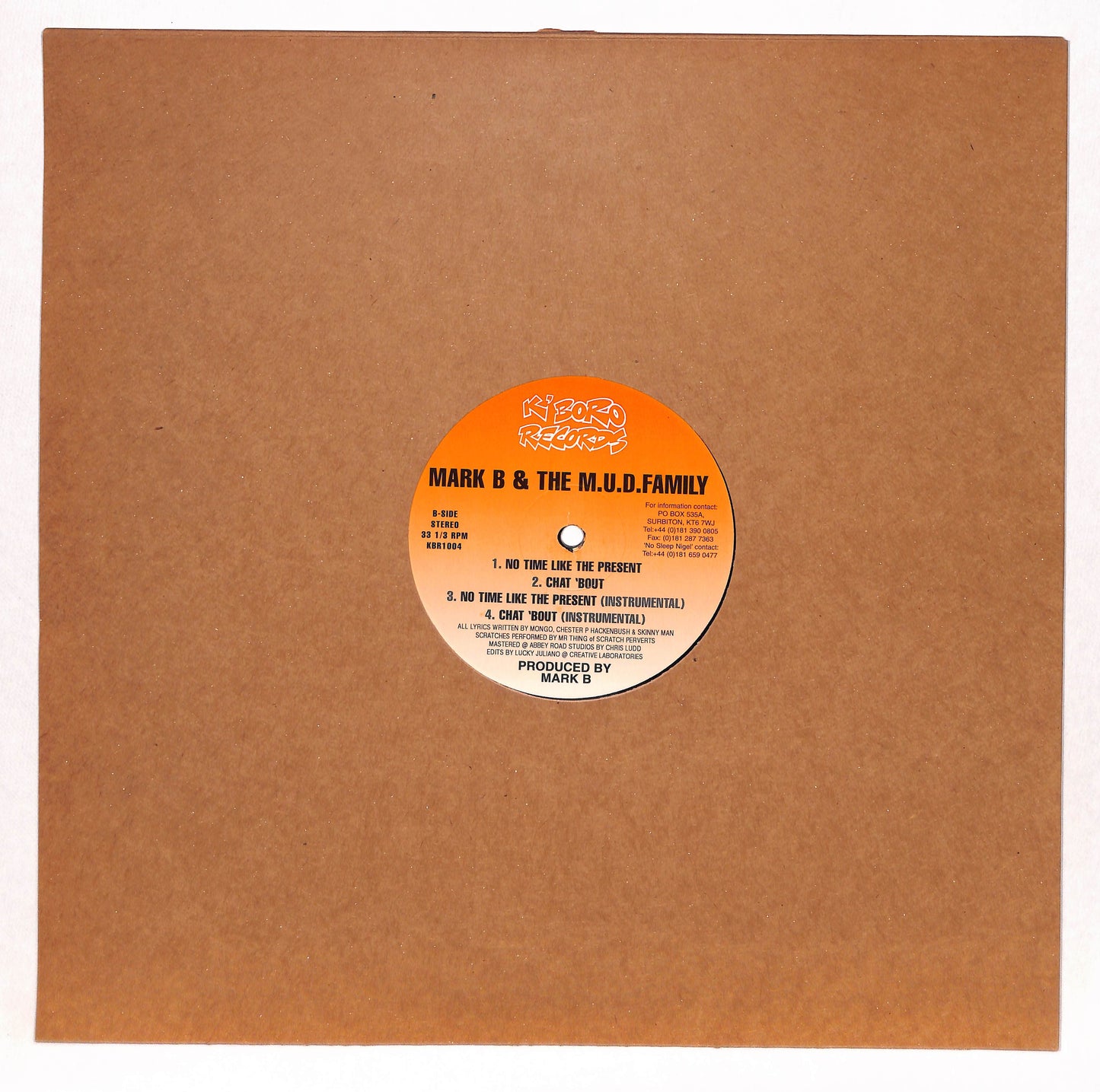 The Half Of It / Rich 'N' Switch / No Time Like The Present / Chat 'Bout