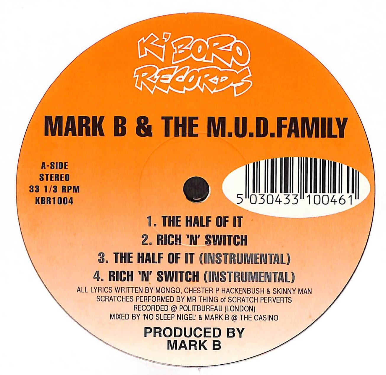 The Half Of It / Rich 'N' Switch / No Time Like The Present / Chat 'Bout