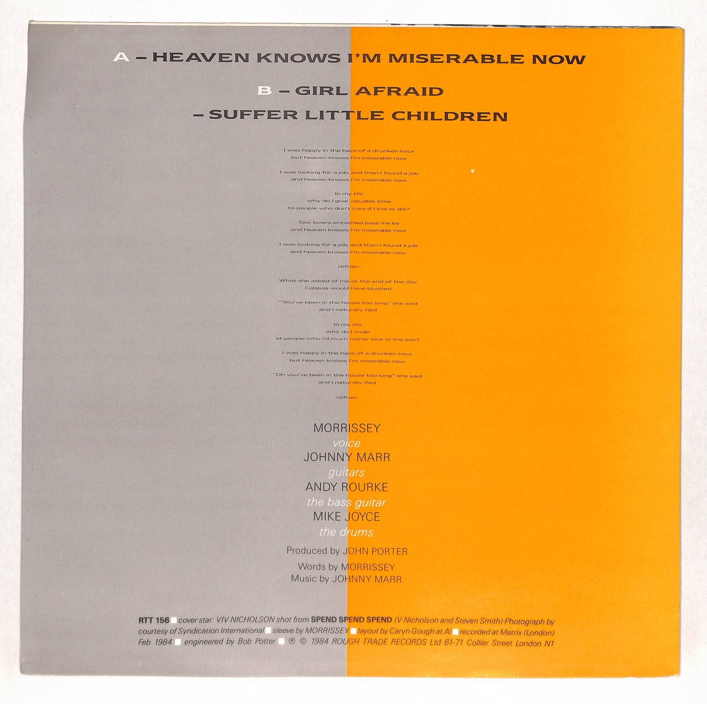 Heaven Knows I'm Miserable Now