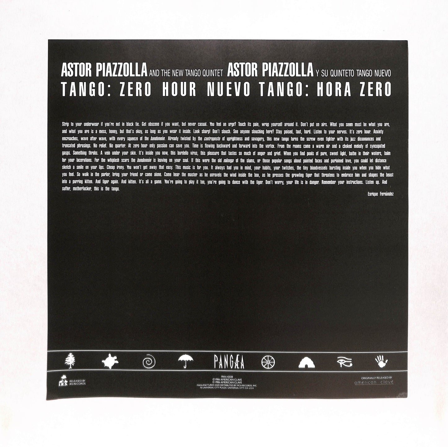 Tango: Zero Hour / Nuevo Tango: Hora Zero