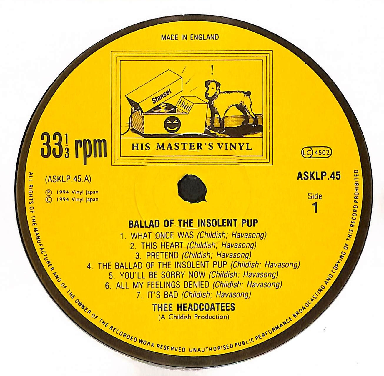 Ballad Of The Insolent Pup