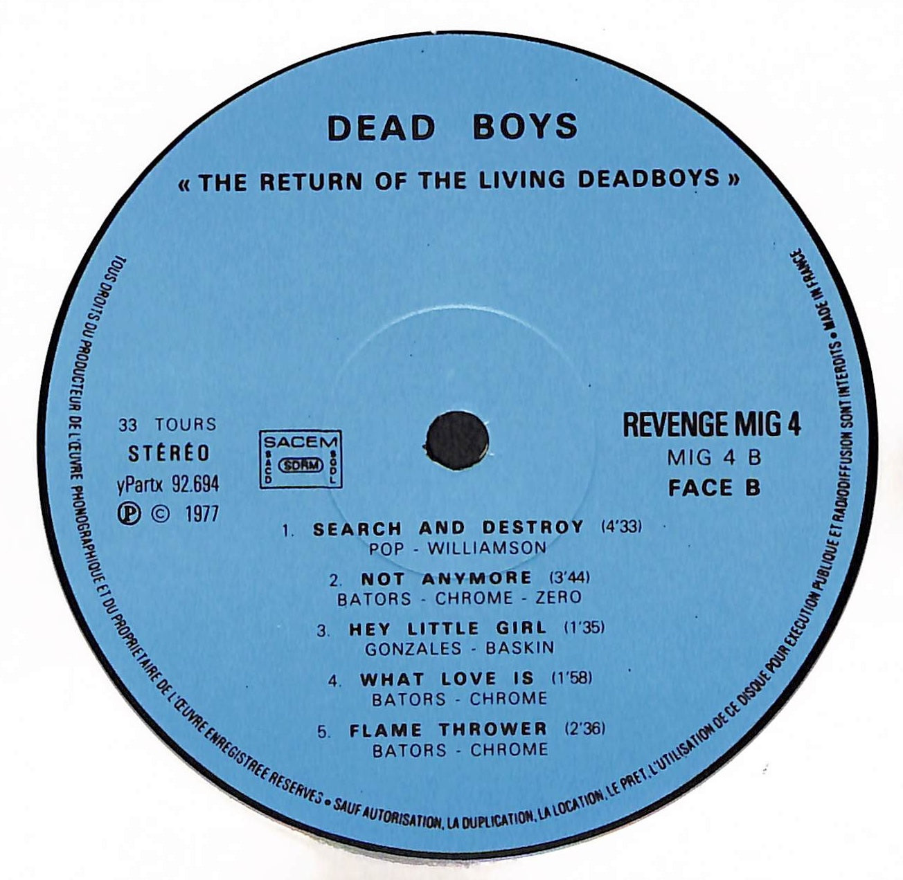 The Return Of The Living Dead Boys
