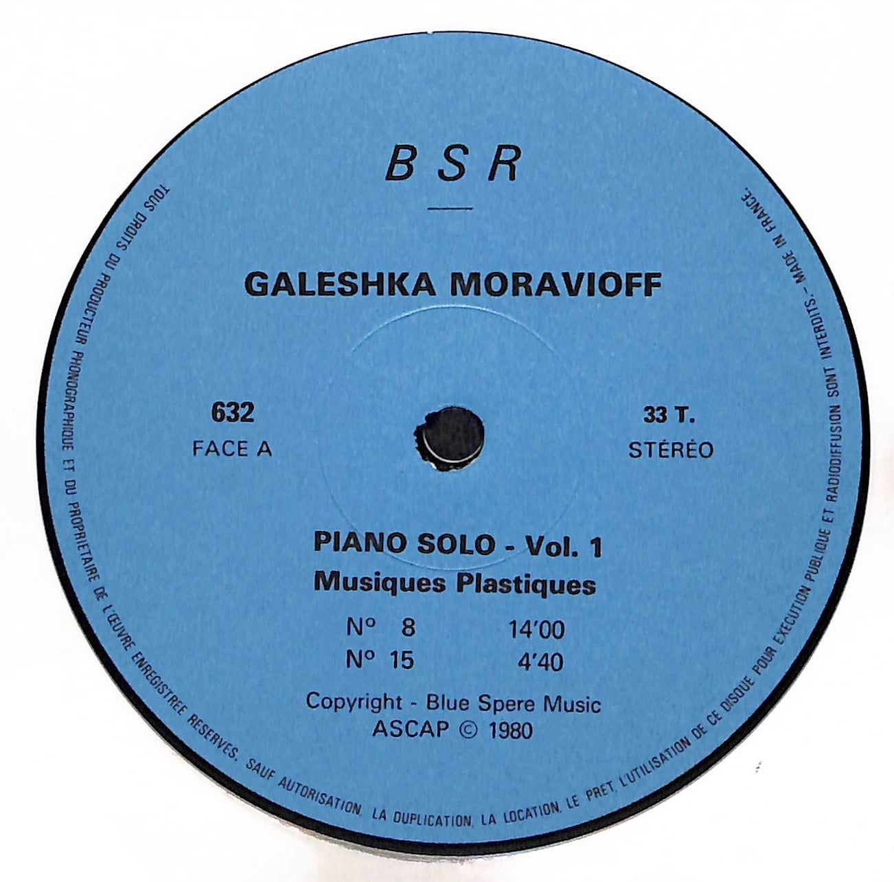 Piano Solo Vol. 1 Musiques Plastiques