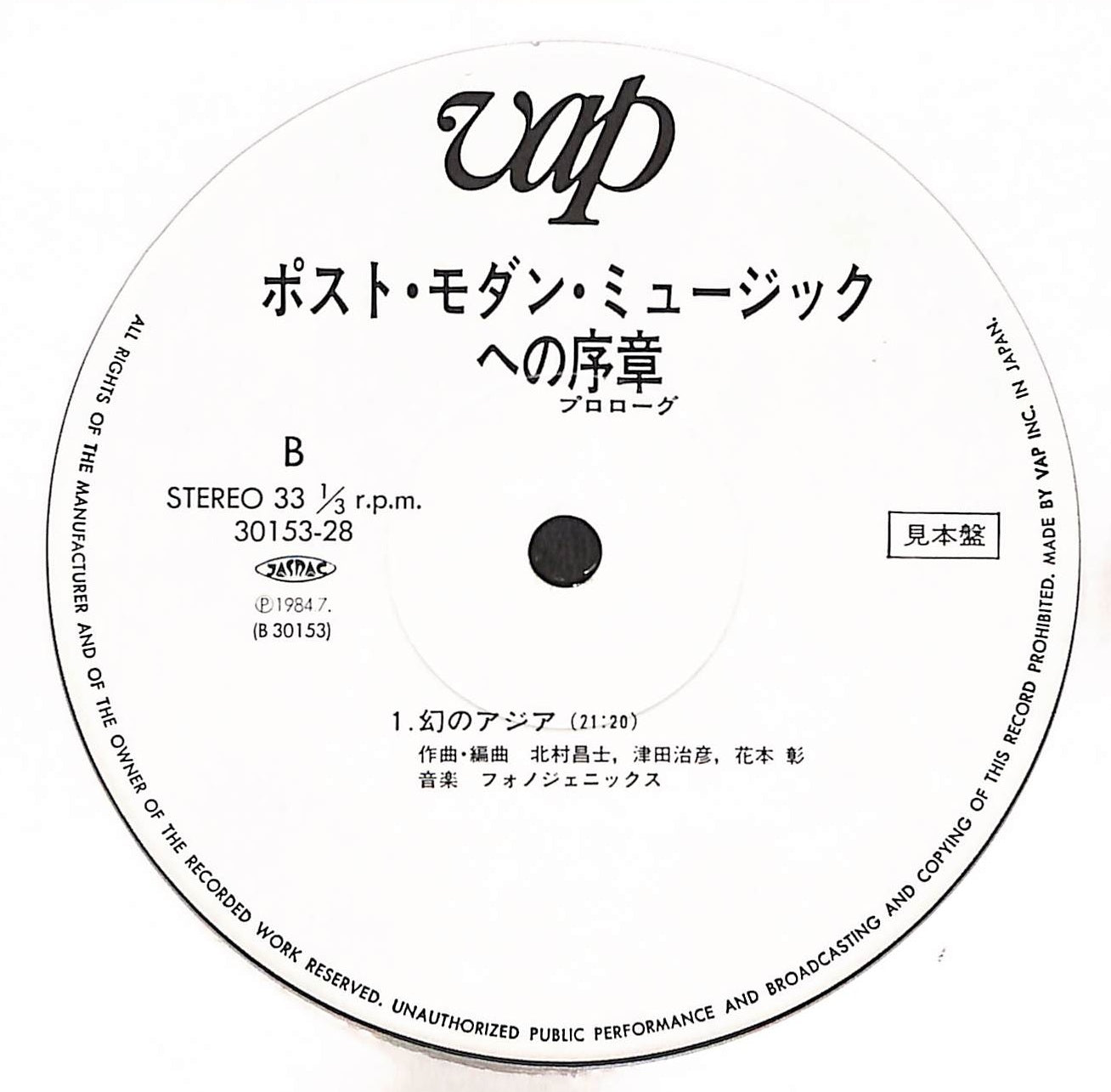 ポスト・モダン・ミュージックへの序章 = Prologue For Post Modern Music