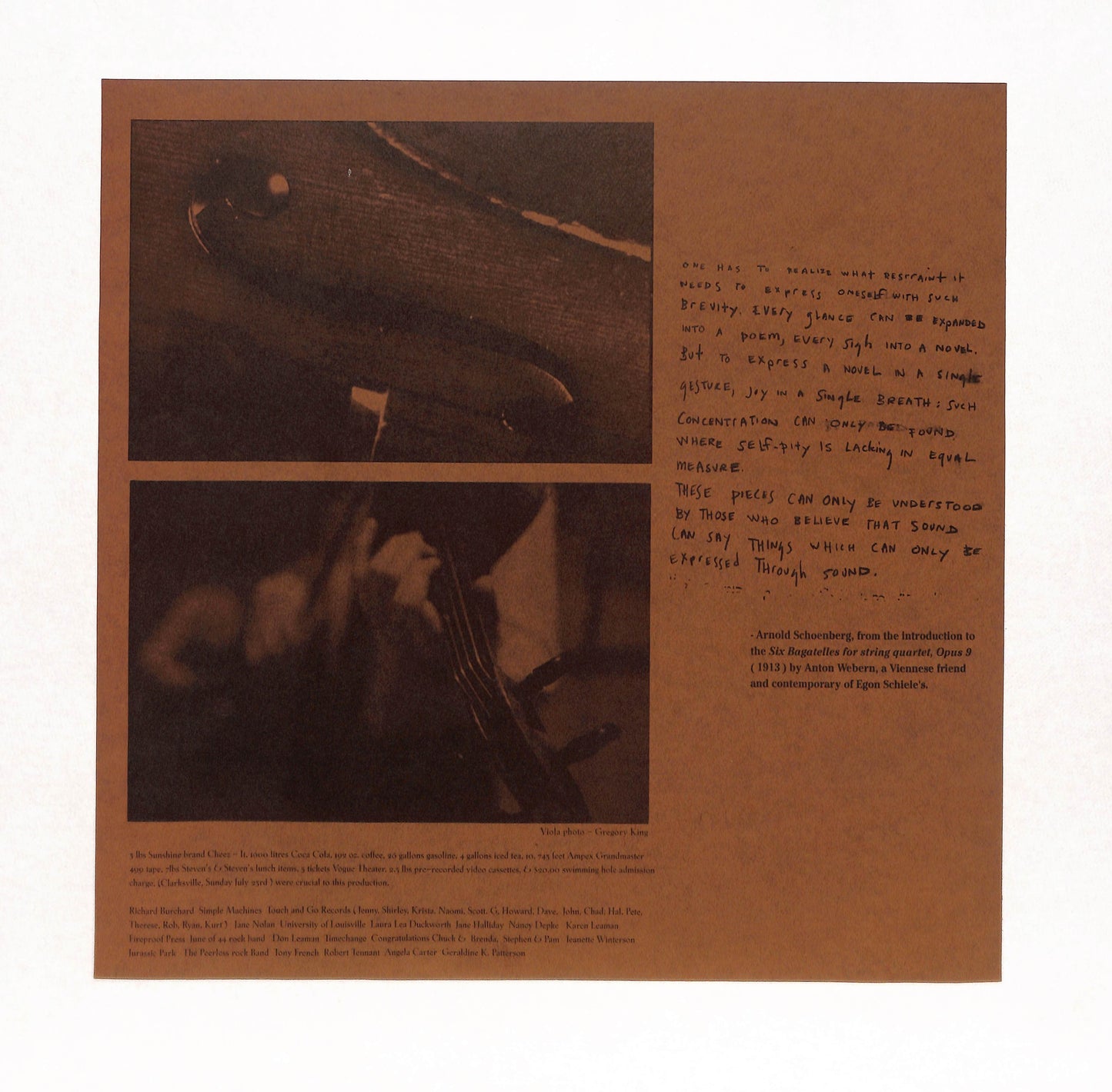 Music For Egon Schiele