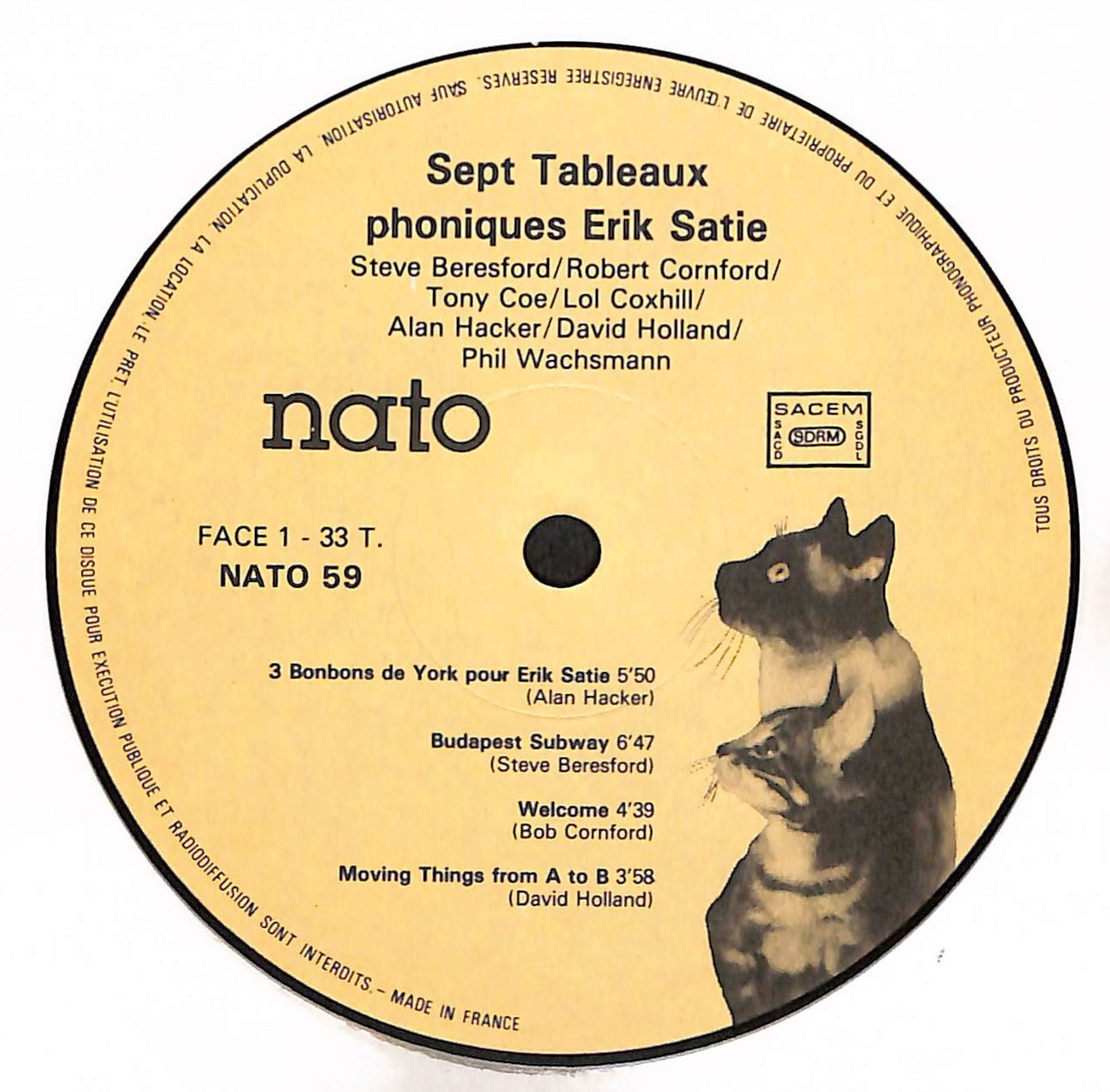 Sept Tableaux Phoniques Erik Satie