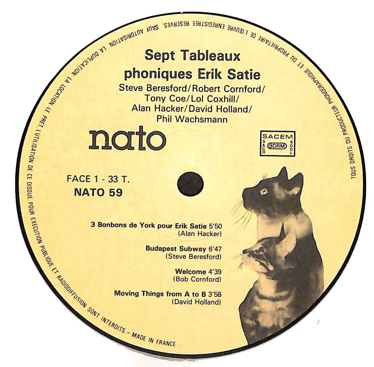 Sept Tableaux Phoniques Erik Satie