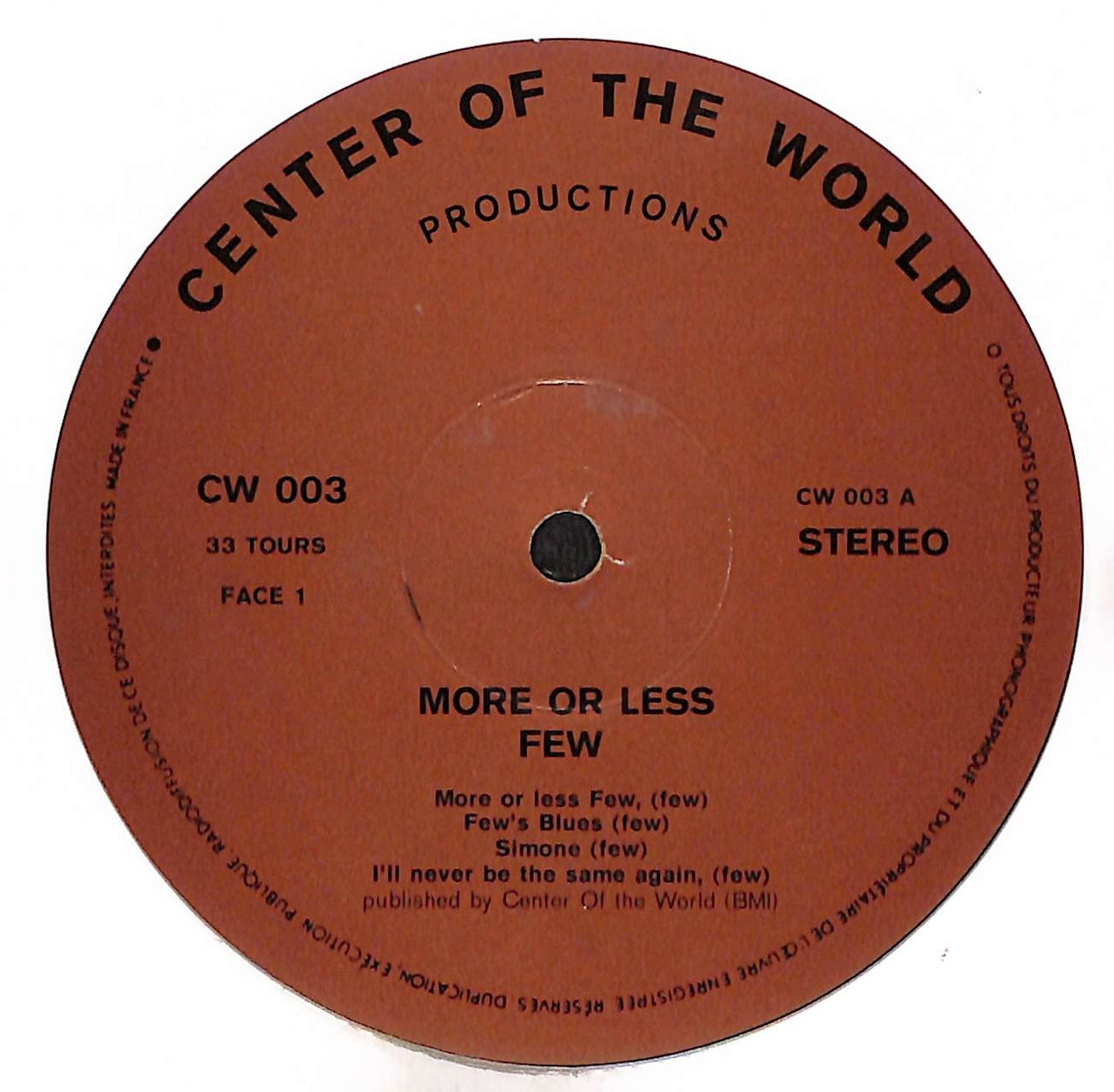 More Or Less Few