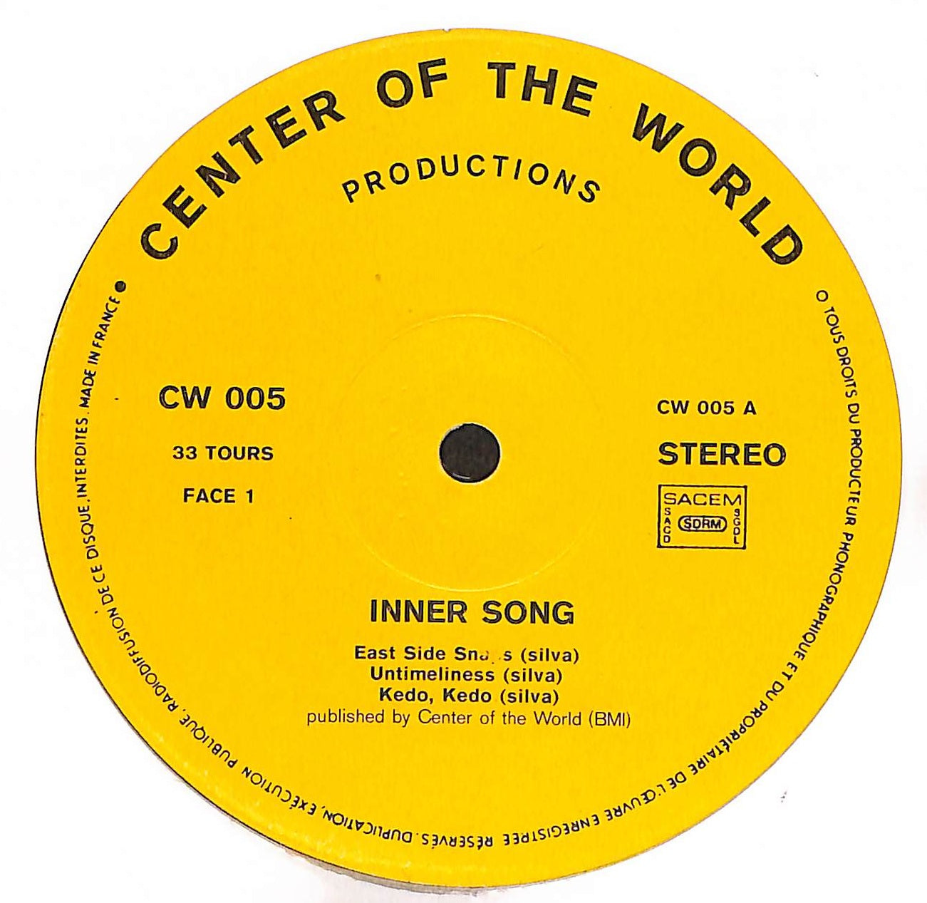 Inner Song - Pieces For Bass And Voice