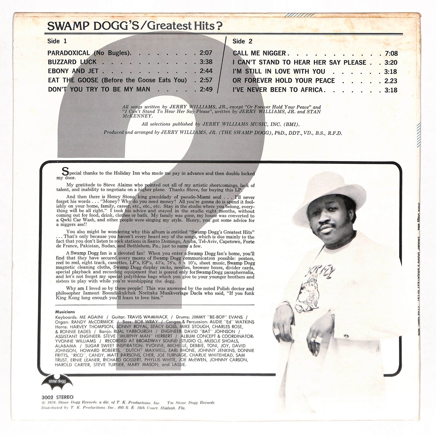 Swamp Dogg's Greatest Hits?