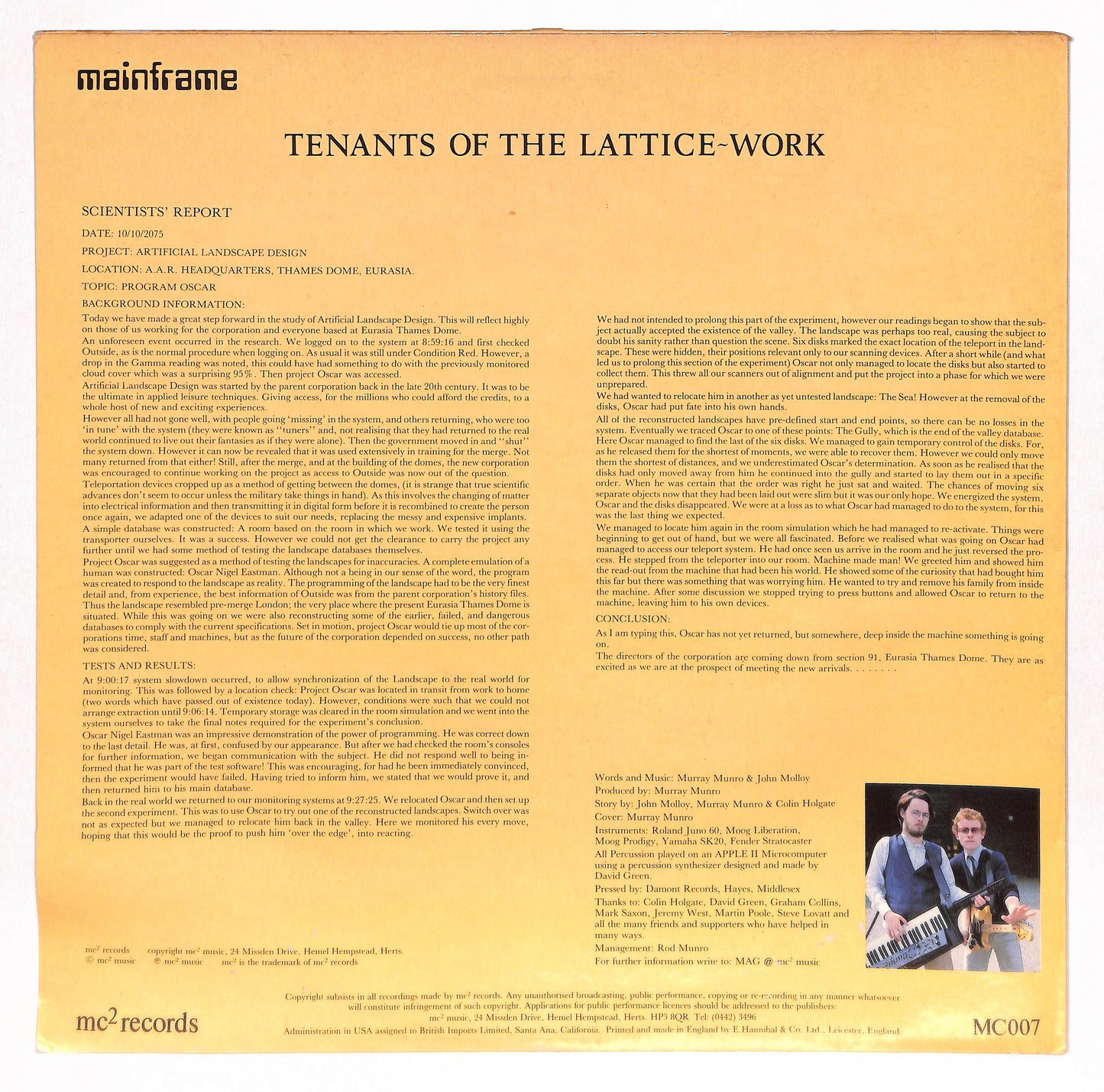 Tenants Of The Lattice-Work