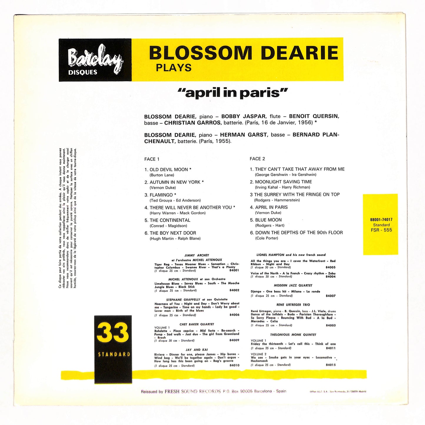 Blossom Dearie Plays "April In Paris"