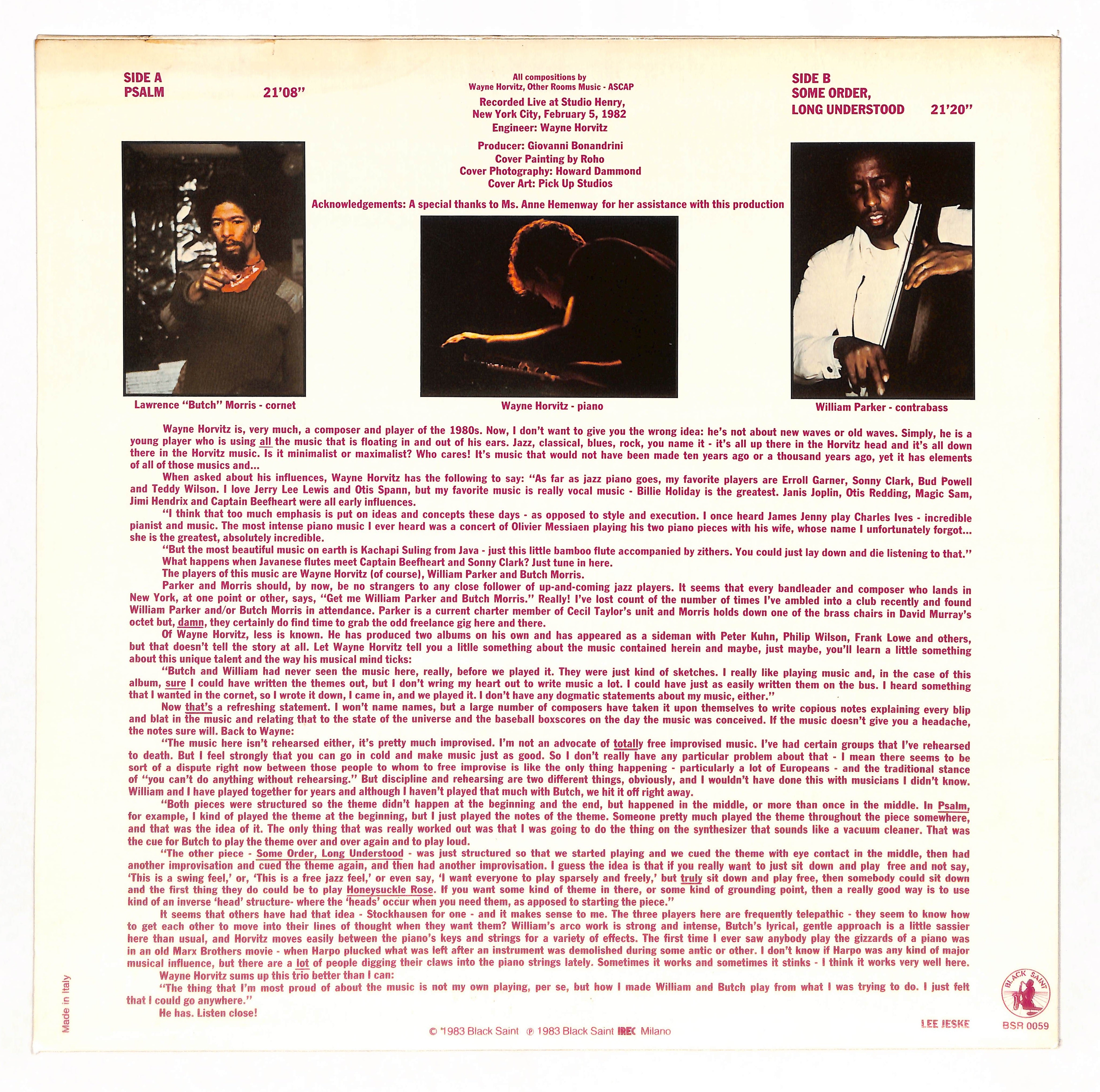 Some Order, Long Understood – ELLA ONLINE