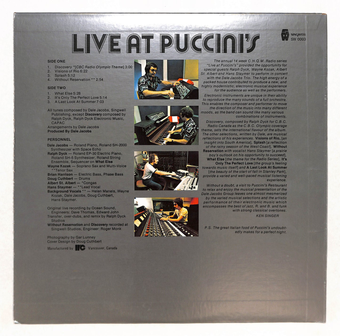 Live At Puccini's