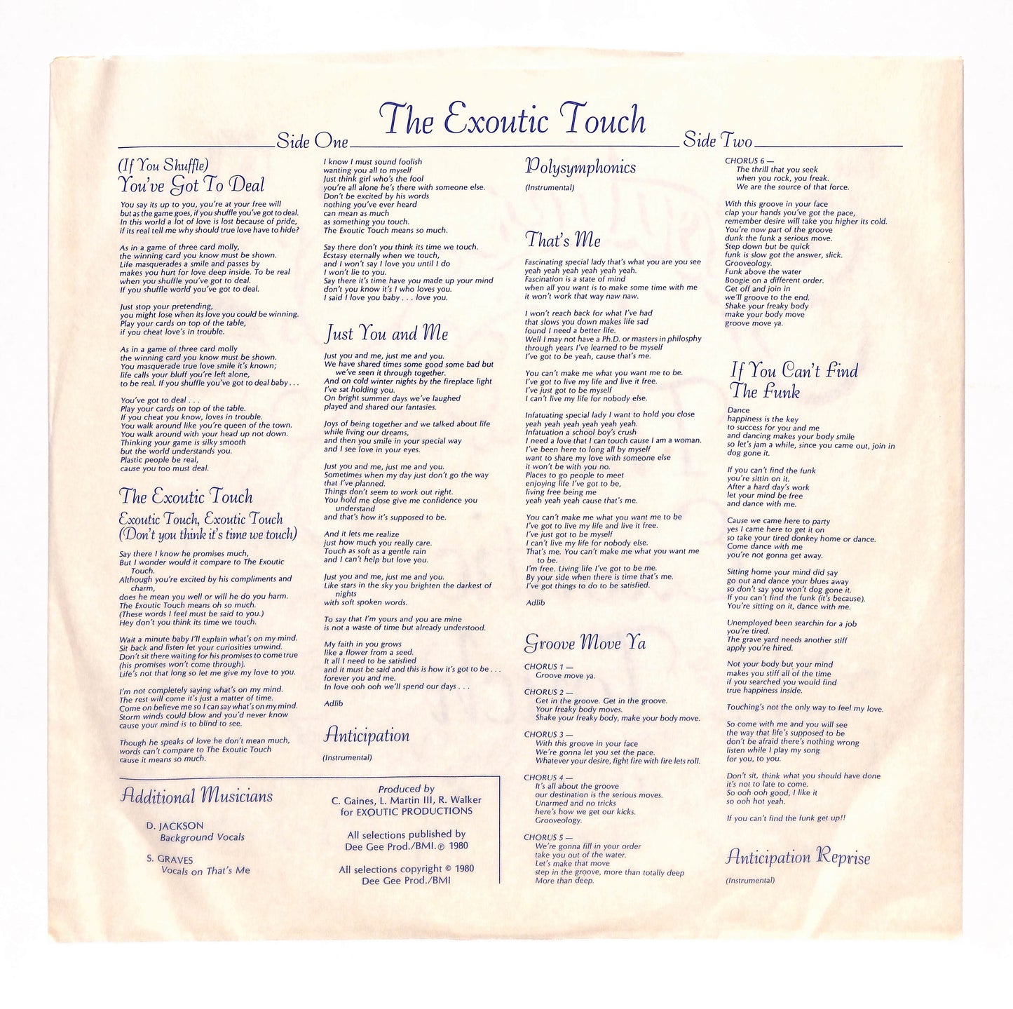 The Exoutic Touch