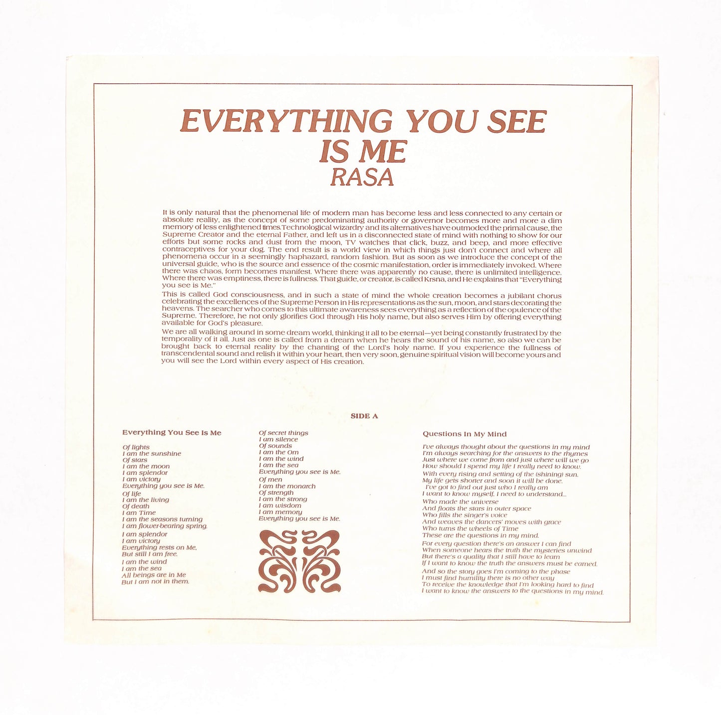Everything You See Is Me