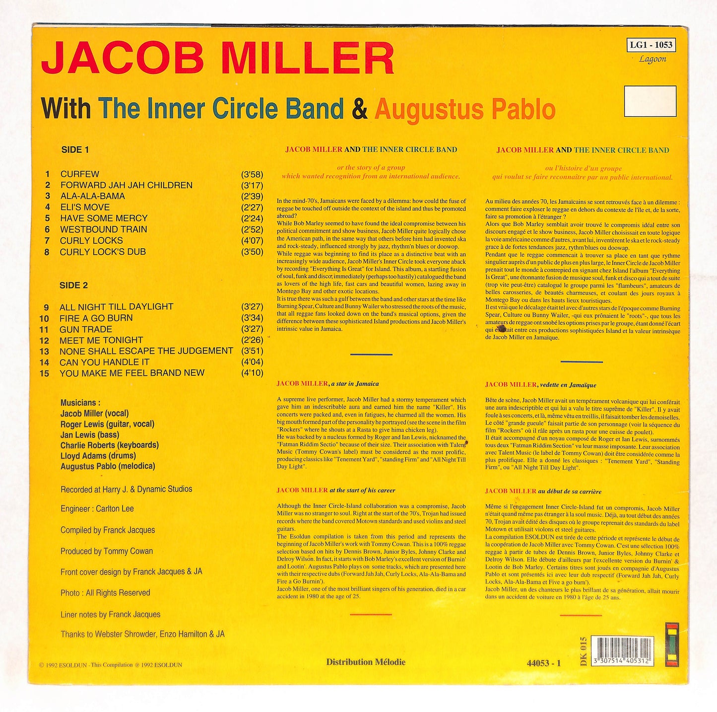 Jacob Miller & The Inner Circle Band & Augustus Pablo