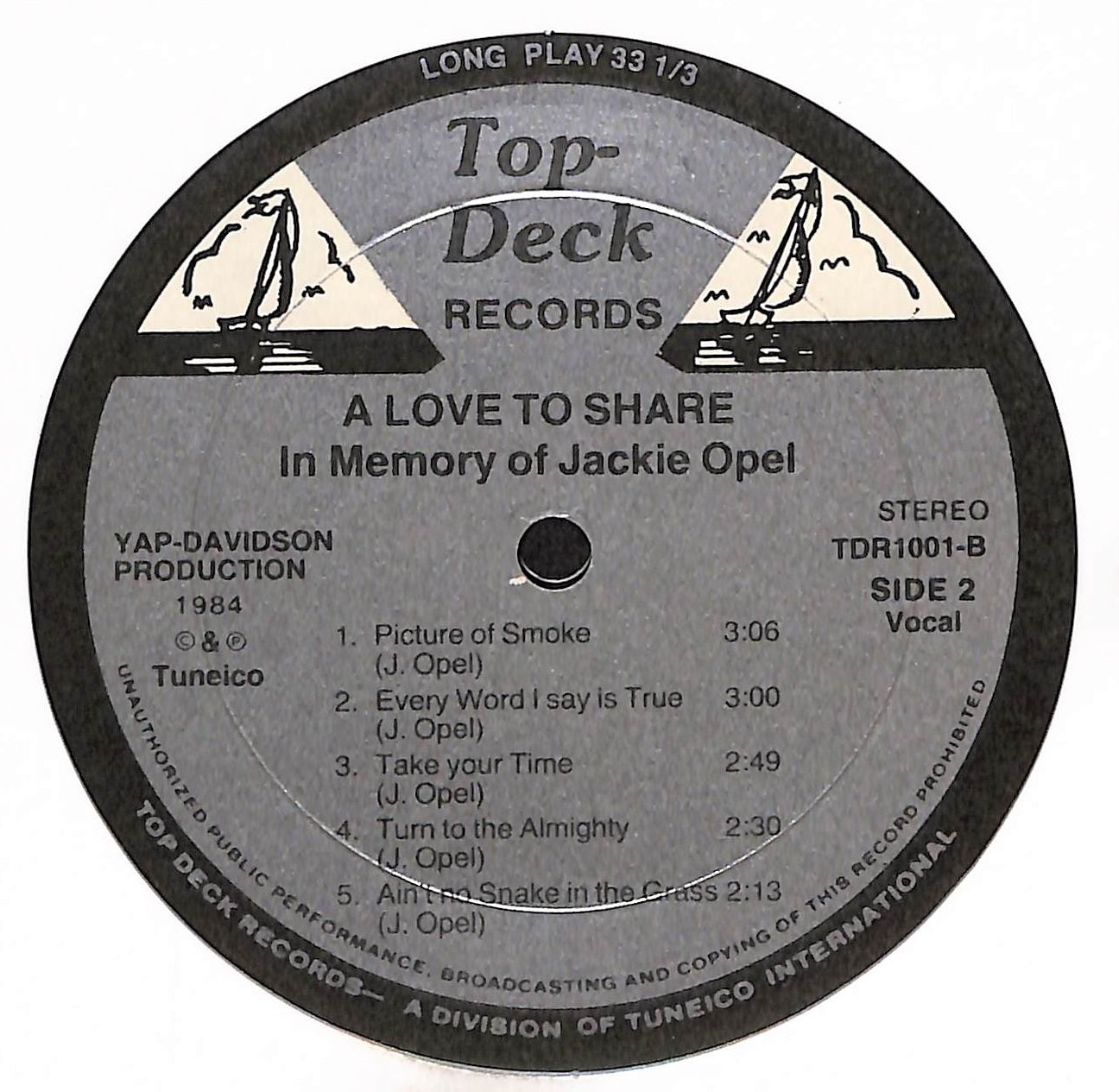 A Love To Share (In Memory Of Jackie Opel)