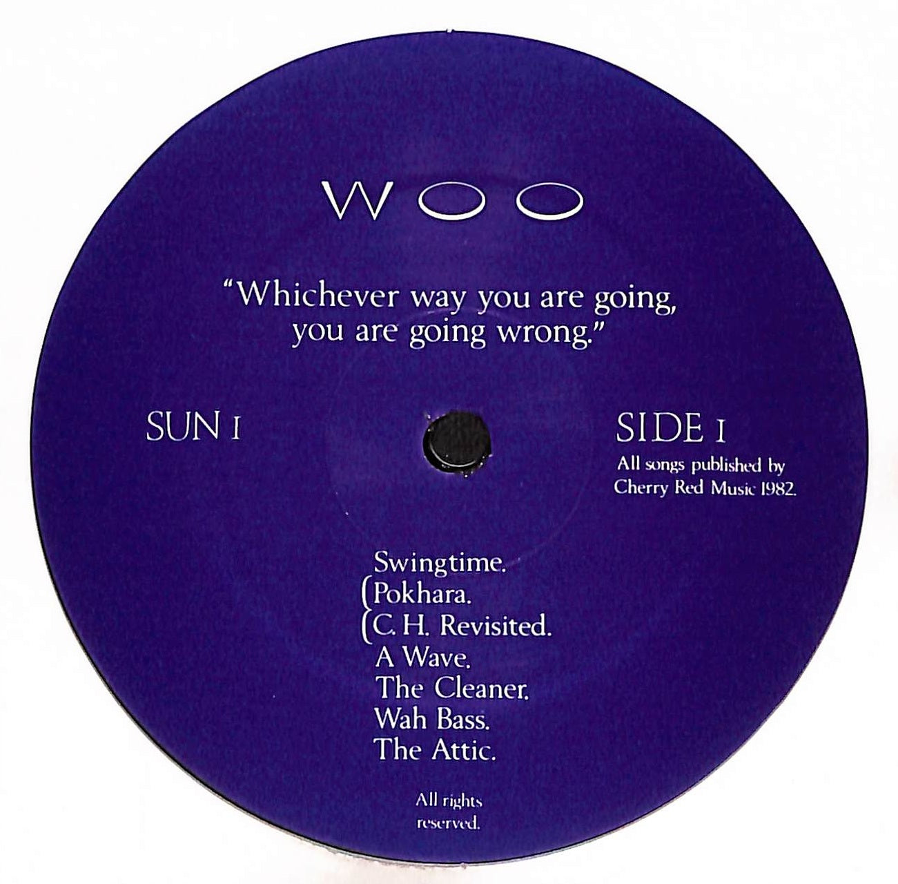Whichever Way You Are Going, You Are Going Wrong