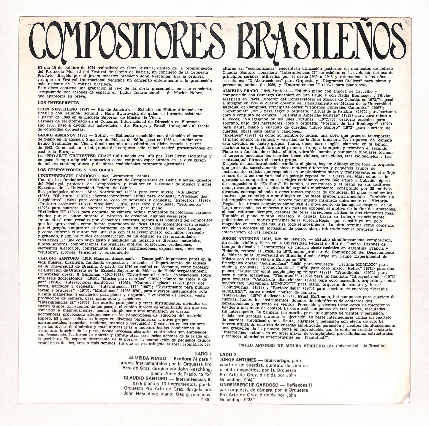 Compositores Brasilenos