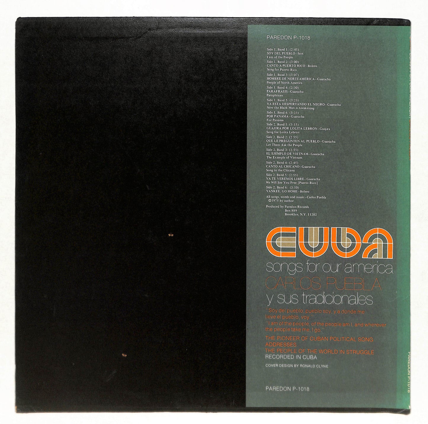 Cuba: Songs For Our America