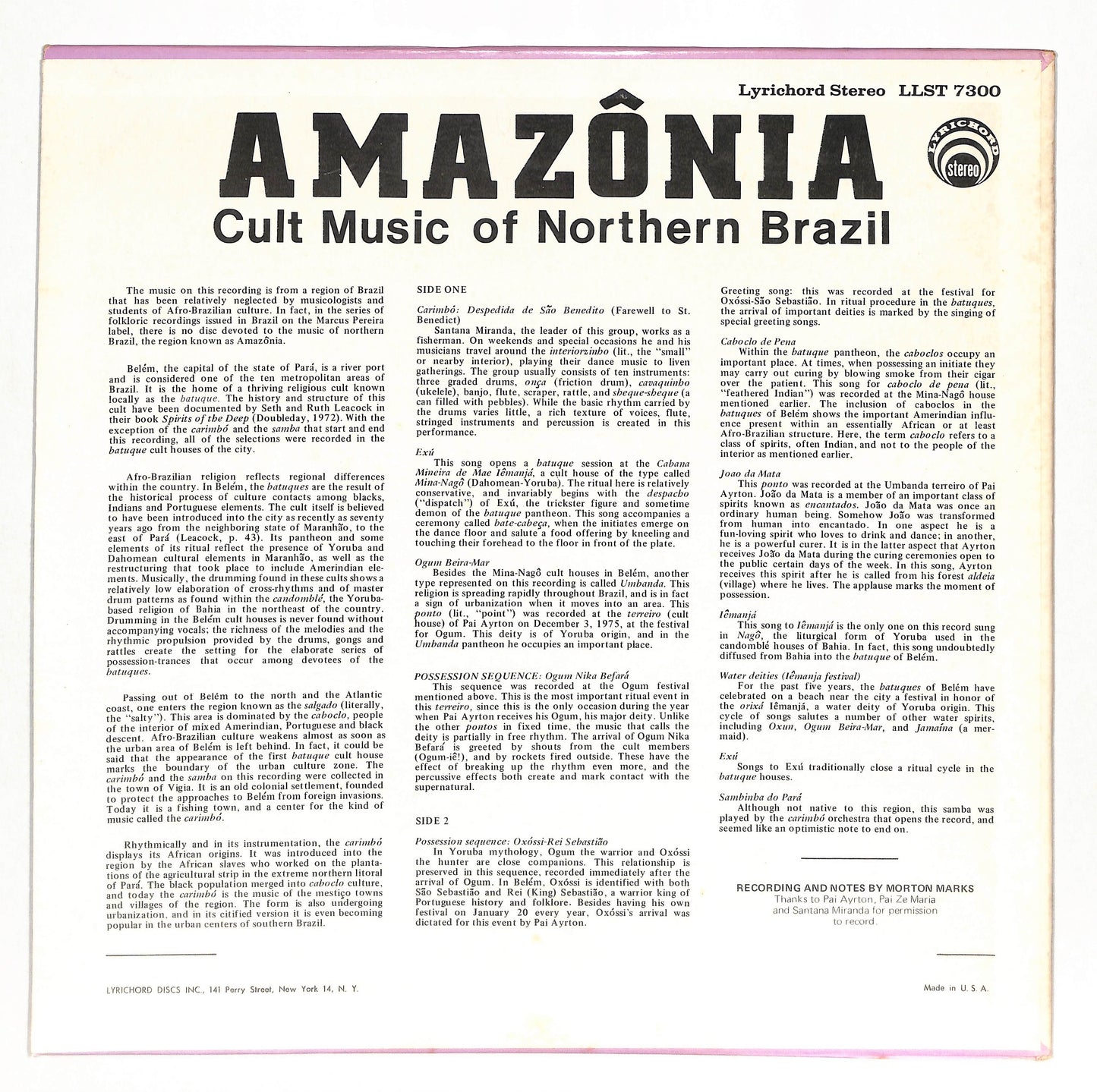Amazônia · Cult Music Of Northern Brazil