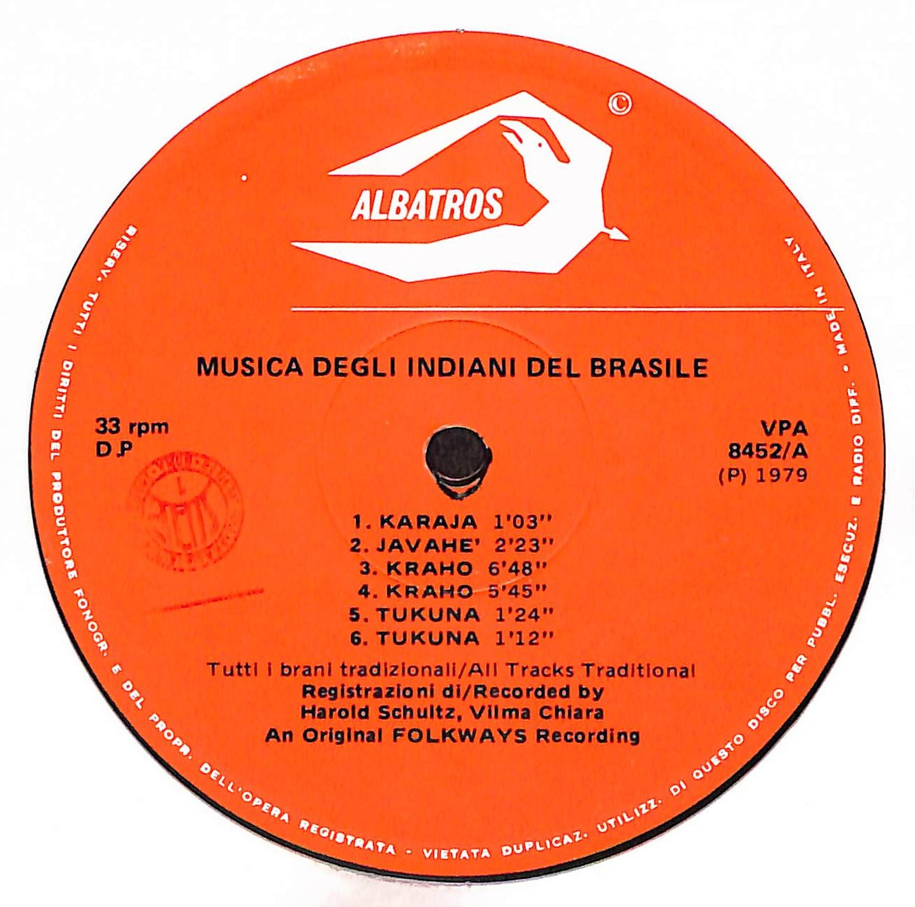 Musica Degli Indiani Del Brasile - Brazilian Indian Music