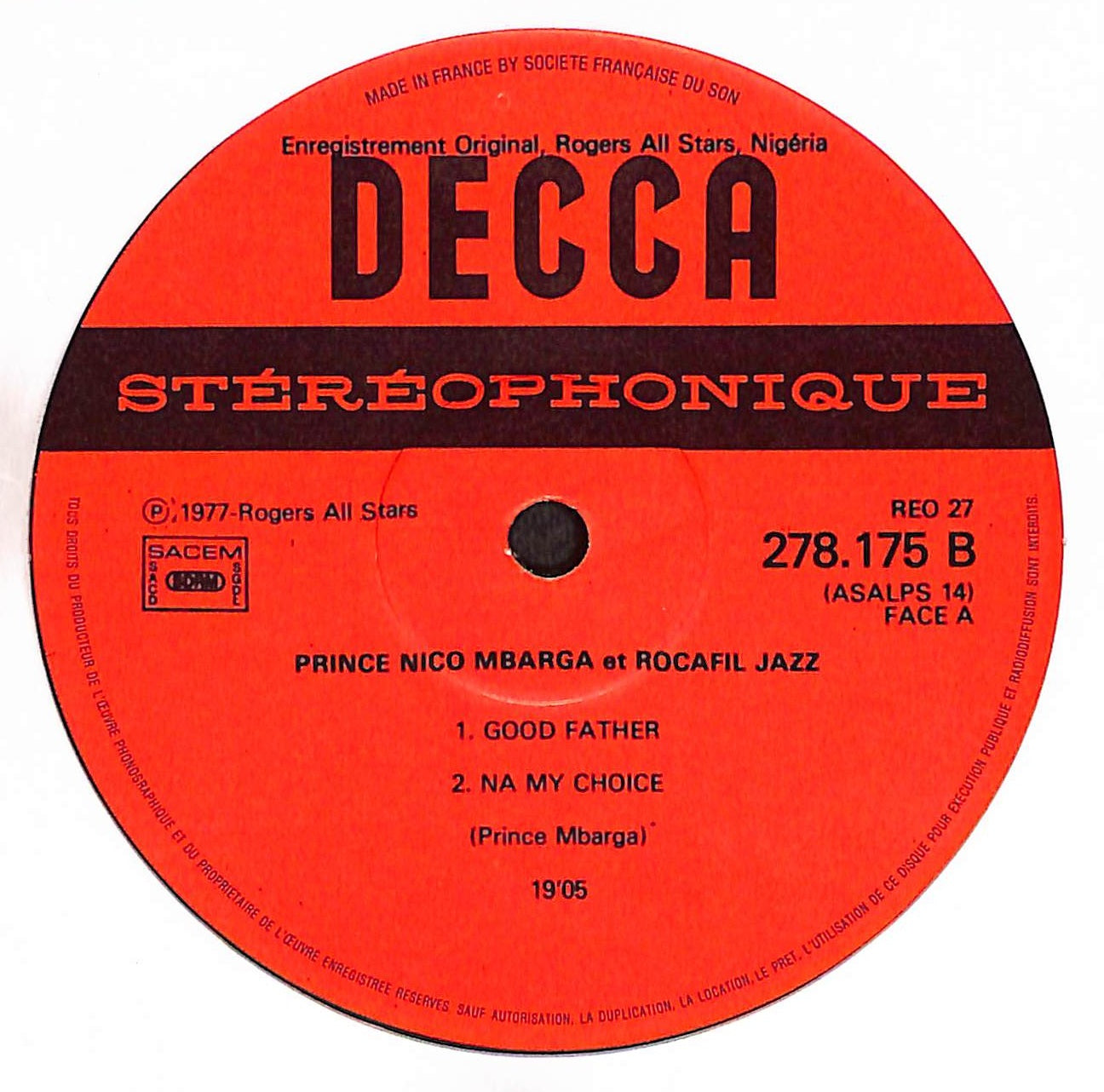 Prince Nico Mbarga & Rocafil Jazz