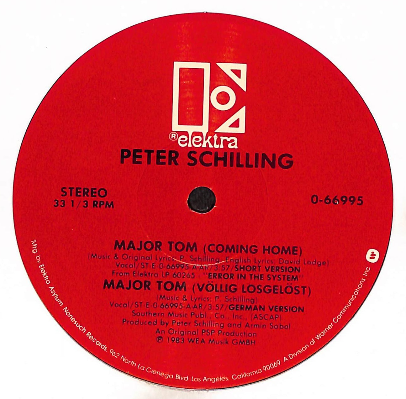 Major Tom (Coming Home)