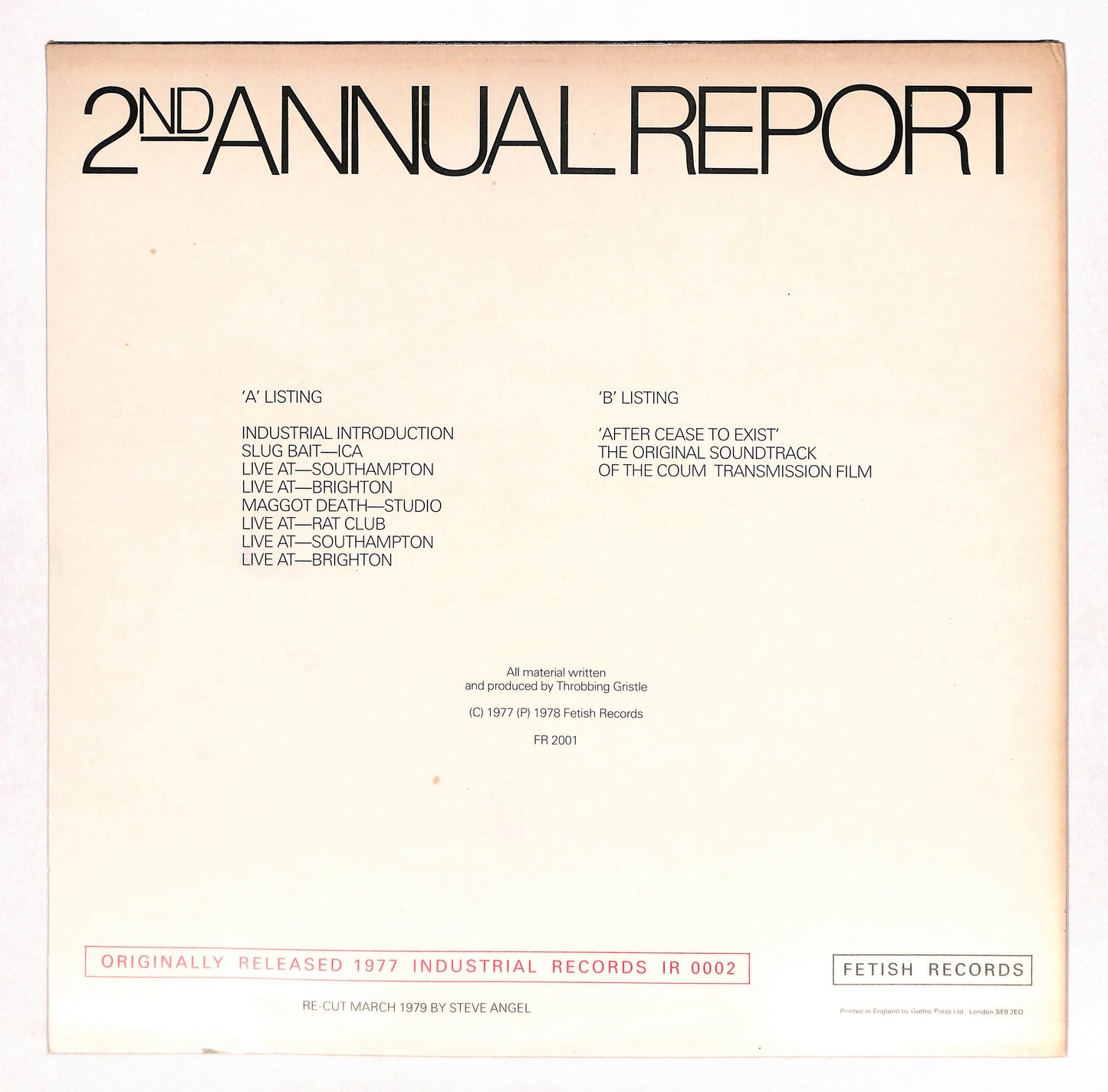 2nd Annual Report