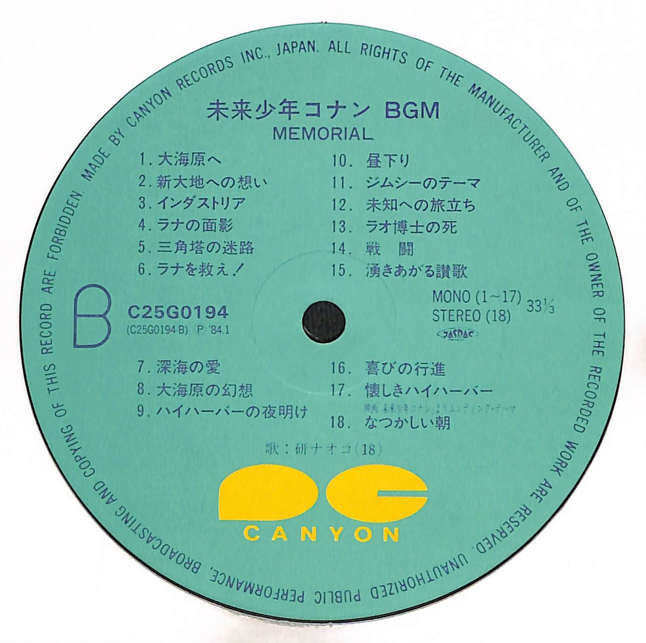 未来少年コナン BGM Memorial
