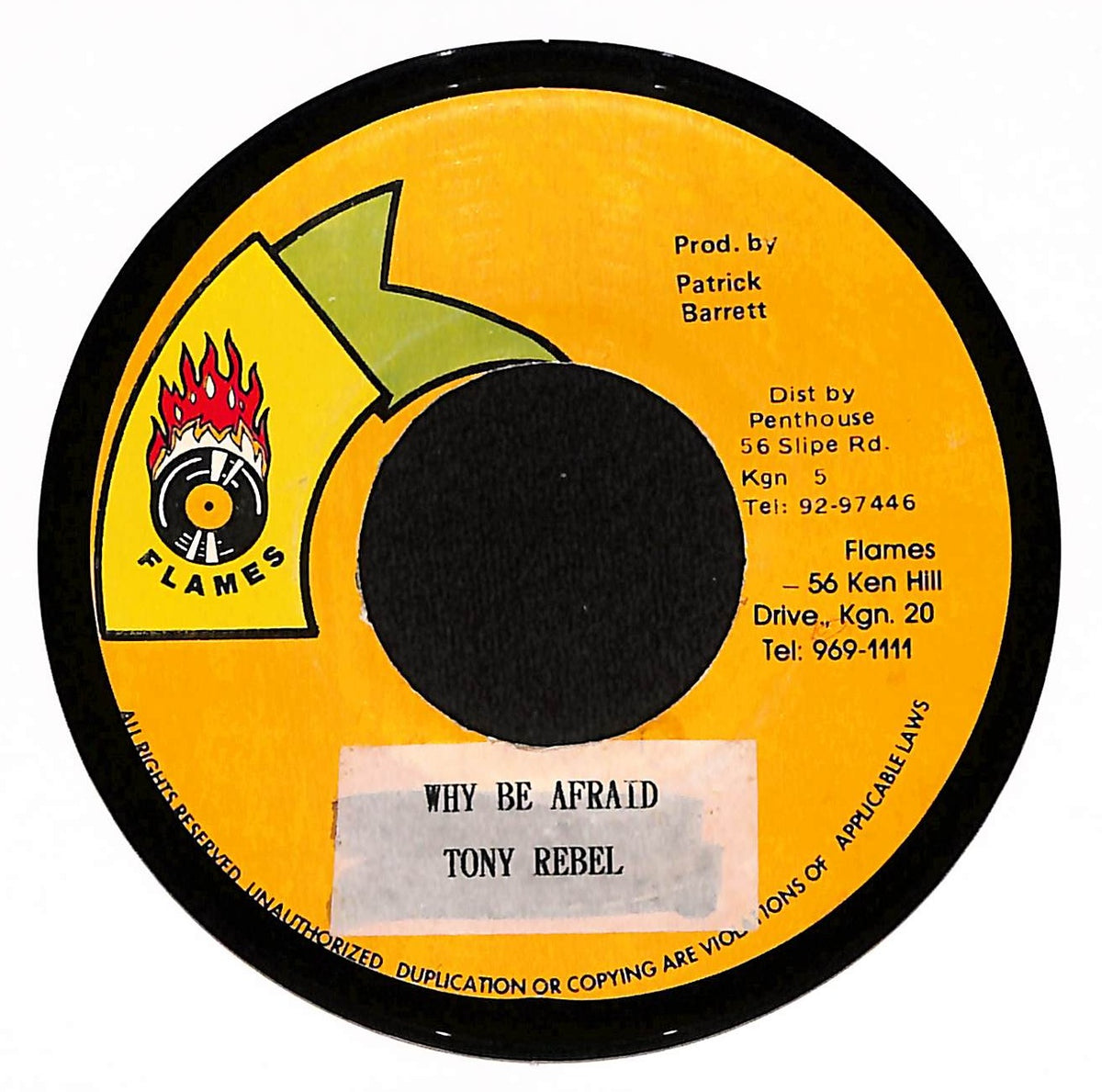 Why Be Afraid / Jah By My Side