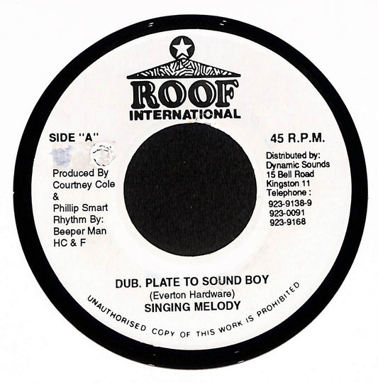 Dubplate To A Soundboy