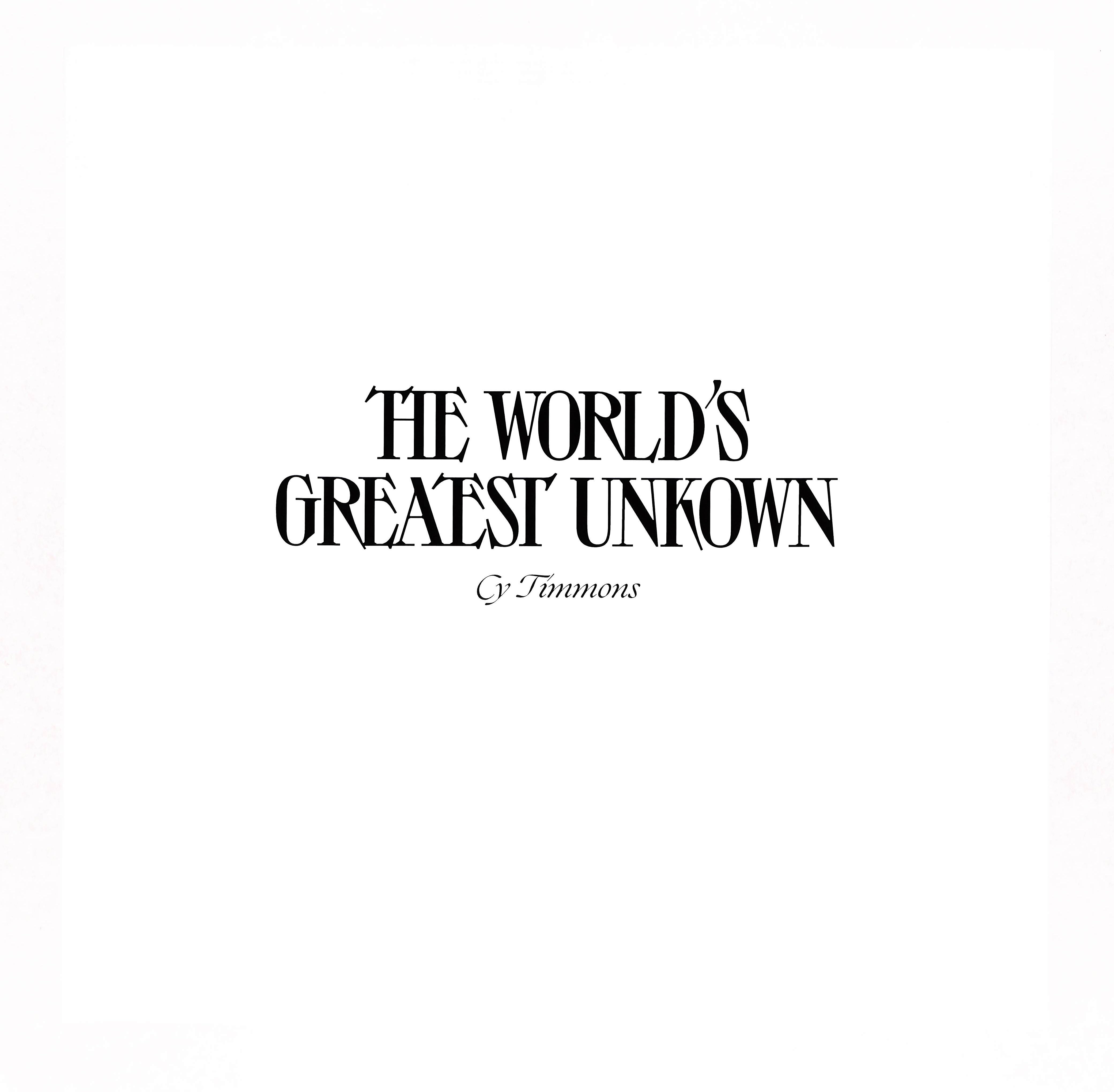 The World's Greatest Unknown – ELLA ONLINE