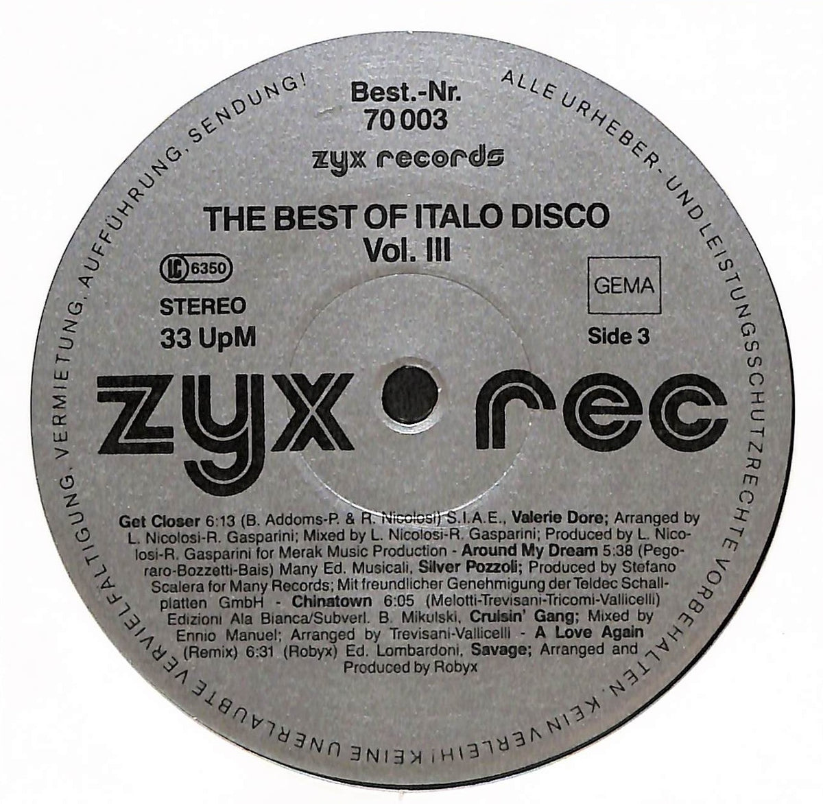 The Best Of Italo Disco Hits Vol. III