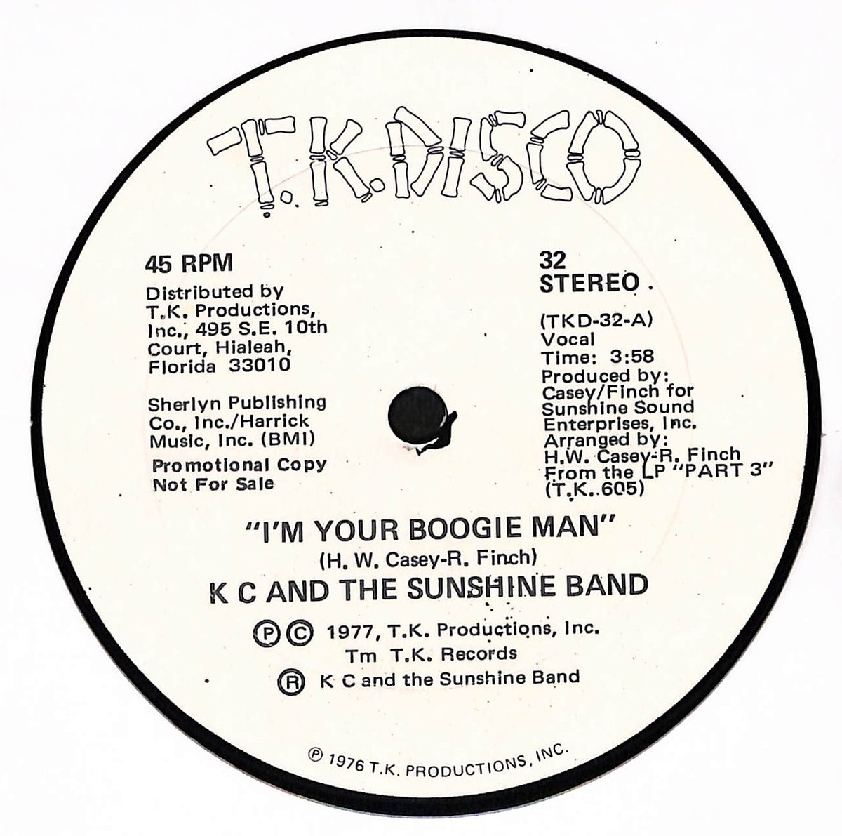 I'm Your Boogie Man / Wrap Your Arms Around Me