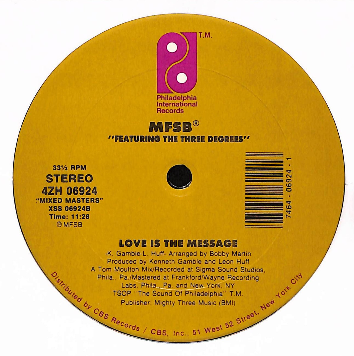 TSOP (The Sound Of Philadelphia) / Love Is The Message