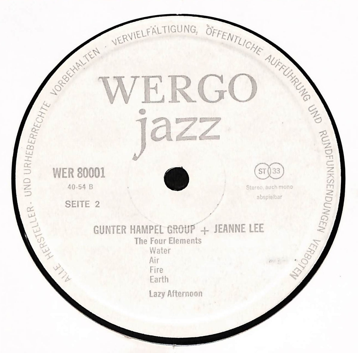Gunter Hampel Group + Jeanne Lee