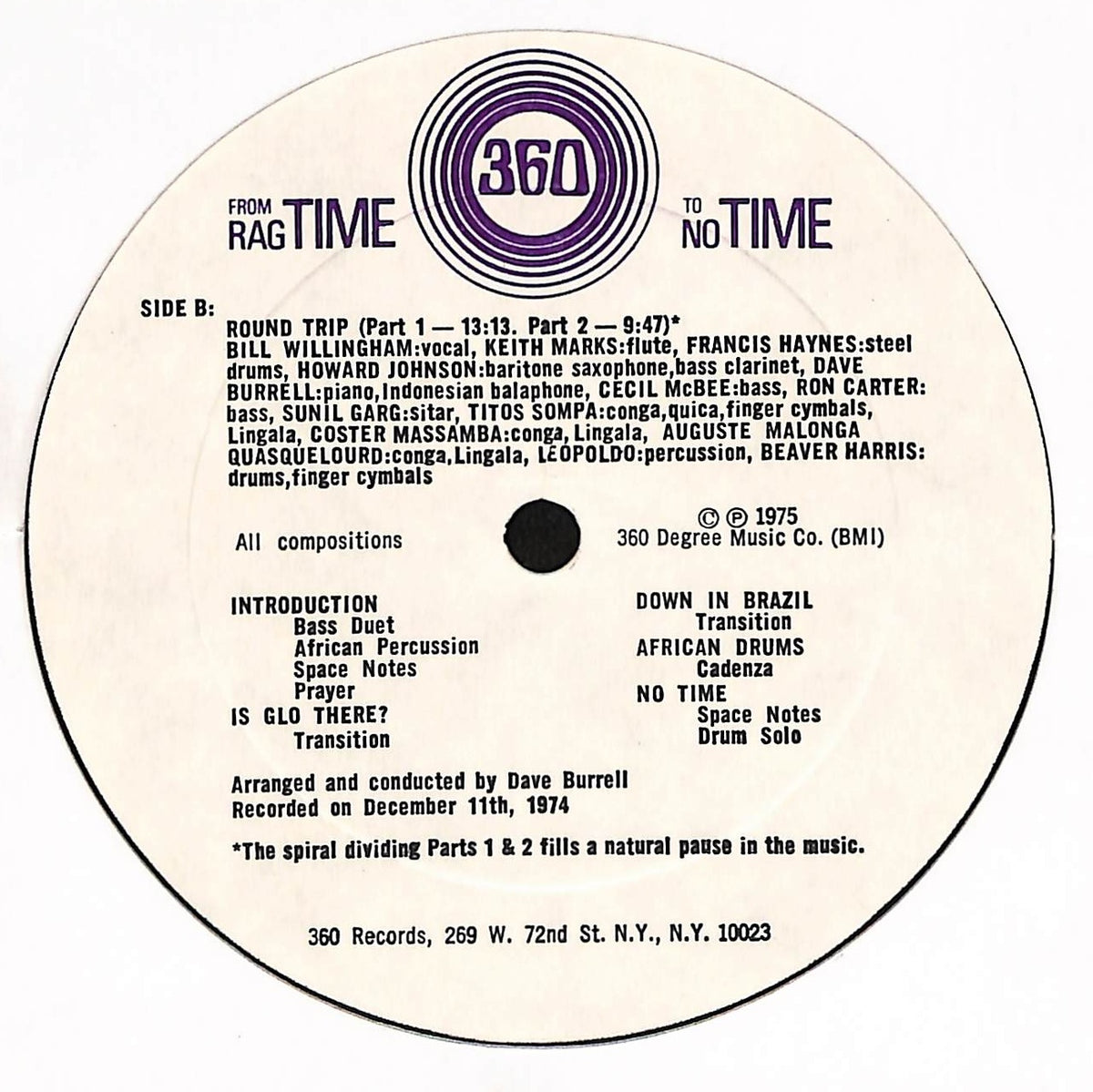 From Rag Time To No Time