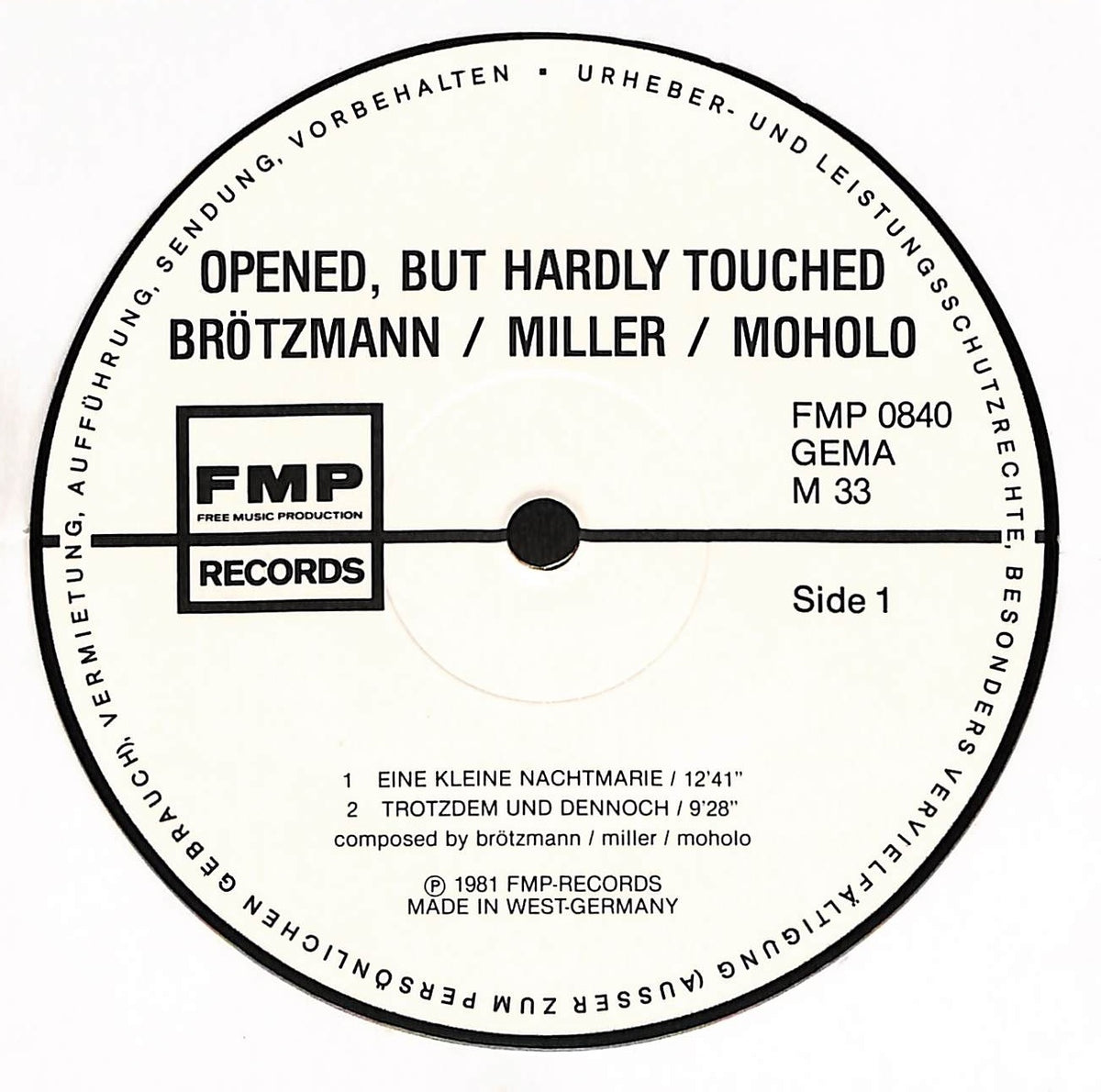 Opened, But Hardly Touched