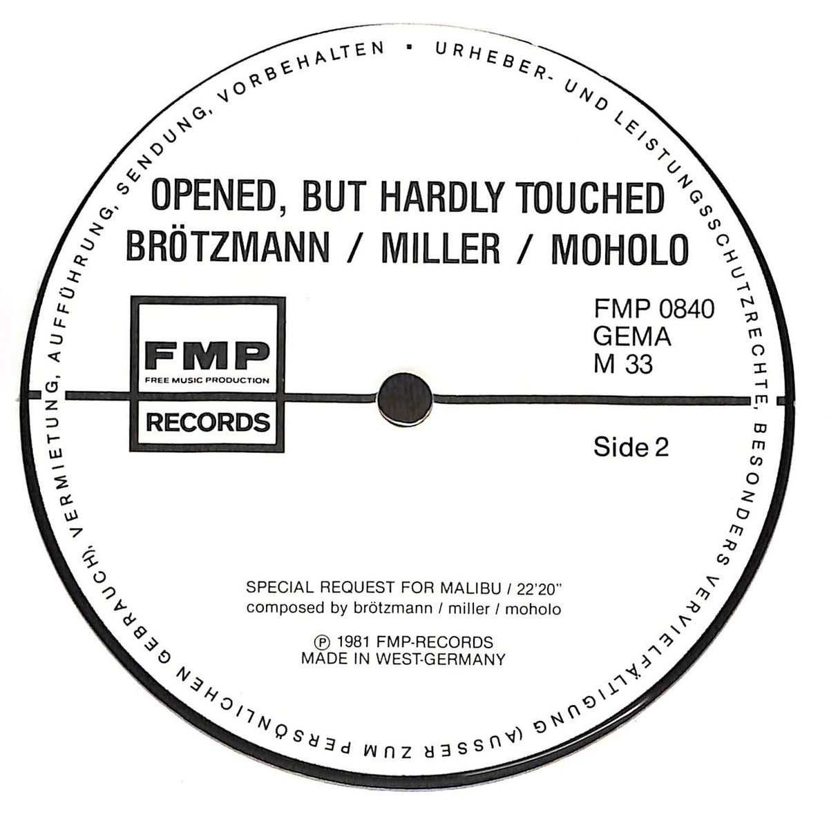Opened, But Hardly Touched