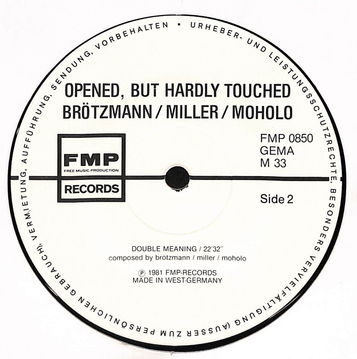 Opened, But Hardly Touched