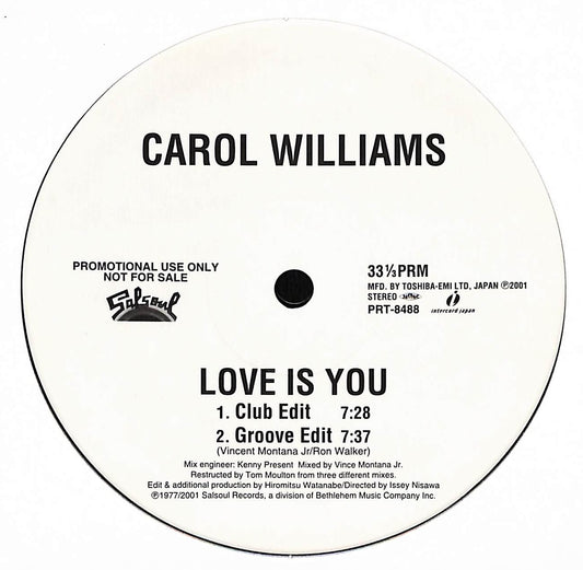 Love Is You / My Love Is Free / Let Me Down Easy