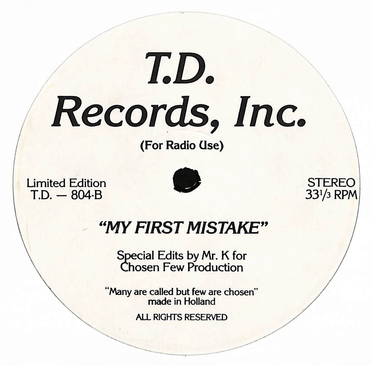 Love Is The Message / My First Mistake